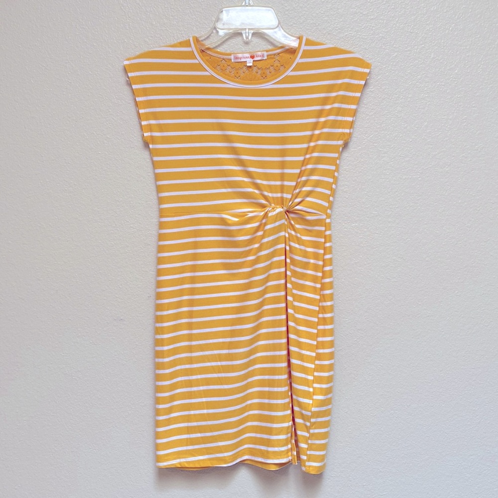 Tangerine Heart Marzia Brushed Twist Knot Dress, Size M (10/12)